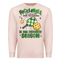 Pale Pink pickleball is my favorite season Premium Sweatshirt - MaliasSmallBusiness