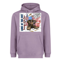 Lavender land of the free Heavyweight Hoodie - MaliasSmallBusiness