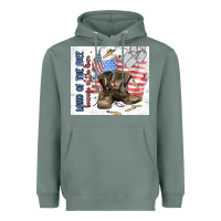 Sage land of the free Heavyweight Hoodie - MaliasSmallBusiness