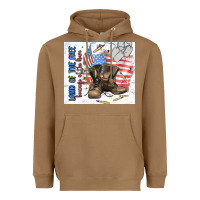 Toasted Coconut land of the free Heavyweight Hoodie - MaliasSmallBusiness