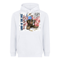 White land of the free Heavyweight Hoodie - MaliasSmallBusiness