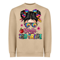 Mushroom hello third grade kid Heavyweight Sweatshirt - texasbilliewilder