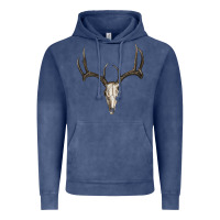 Vintage Denim Deer Skull Vintage Hoodie - RanaPortraitStore