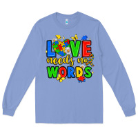 Colony Blue love needs no words Long Sleeve Tee - JahusDesignShop