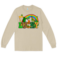 Mushroom lucky with st patricks elements Long Sleeve Tee - AdoDesignShop