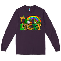 Plum lucky with st patricks elements Long Sleeve Tee - AdoDesignShop
