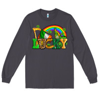 Smoke lucky with st patricks elements Long Sleeve Tee - AdoDesignShop