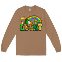 Toasted Coconut lucky with st patricks elements Long Sleeve Tee - AdoDesignShop