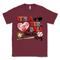 Burgundy it's a tee ball kinda day Classic Tee - JahusDesignShop