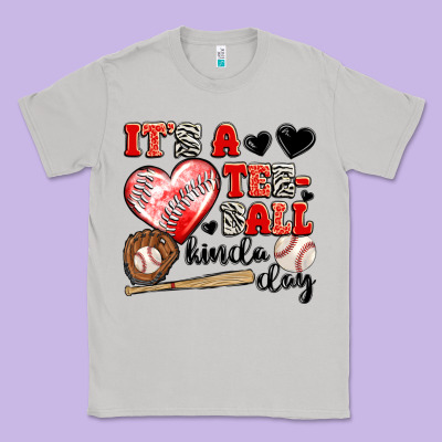 It's A Tee Ball Kinda Day Classic Tee Designed By Jahusdesignshop