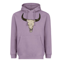 Lavender cow skul Heavyweight Hoodie - MaliasSmallBusiness