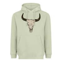 Matcha cow skul Heavyweight Hoodie - MaliasSmallBusiness