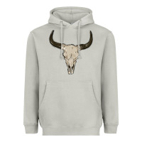 Moon Dust cow skul Heavyweight Hoodie - MaliasSmallBusiness