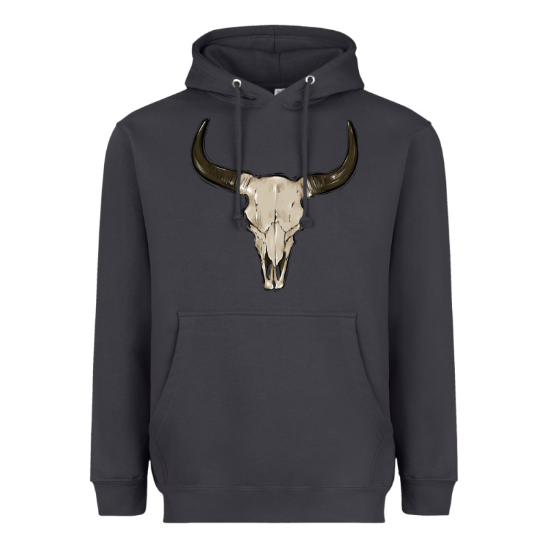 Cow Skul Heavyweight Hoodie by MaliasSmallBusiness | Teevron
