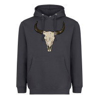 Smoke cow skul Heavyweight Hoodie - MaliasSmallBusiness