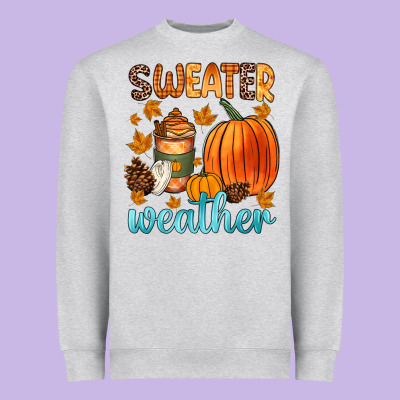 Bonfires Flannels S'mores Campfires And Pumpkins Heavyweight Sweatshirt Designed By Zillion Design Studio