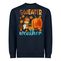 Navy bonfires flannels s'mores campfires and pumpkins Heavyweight Sweatshirt - Zillion Design Studio