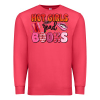 Cardinal hot girls read books Premium Sweatshirt - MaliasSmallBusiness