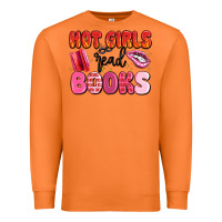 Carrot hot girls read books Premium Sweatshirt - MaliasSmallBusiness