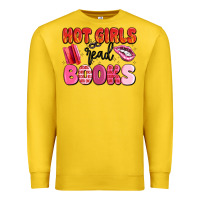 Lemon hot girls read books Premium Sweatshirt - MaliasSmallBusiness