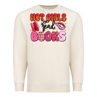 Sandshell hot girls read books Premium Sweatshirt - MaliasSmallBusiness