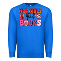 True Royal hot girls read books Premium Sweatshirt - MaliasSmallBusiness