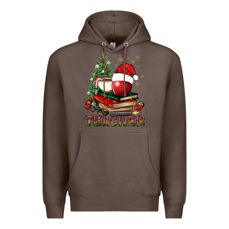 Teacher With Christmas Tree Premium Hoodie by BundleAndBundleShop | Teevron