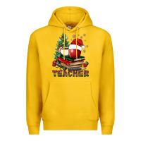 Lemon Teacher With Christmas Tree Premium Hoodie - BundleAndBundleShop
