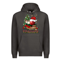 Smoke Teacher With Christmas Tree Premium Hoodie - BundleAndBundleShop