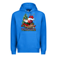 True Royal Teacher With Christmas Tree Premium Hoodie - BundleAndBundleShop