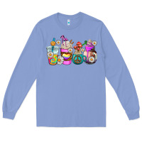 Colony Blue hippie coffee cups Long Sleeve Tee - AdoDesignShop