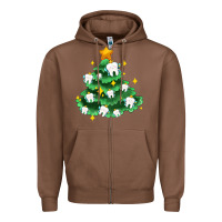 Chestnut Christmas tree with teeth Zipper Hoodie - AdoDesignShop