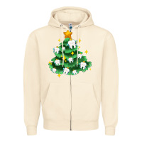 Sandshell Christmas tree with teeth Zipper Hoodie - AdoDesignShop
