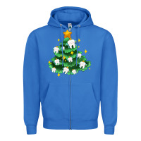 True Royal Christmas tree with teeth Zipper Hoodie - AdoDesignShop
