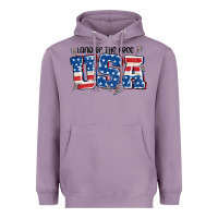Lavender land of the free usa Heavyweight Hoodie - MaliasSmallBusiness