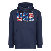 Navy land of the free usa Heavyweight Hoodie - MaliasSmallBusiness