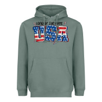 Sage land of the free usa Heavyweight Hoodie - MaliasSmallBusiness