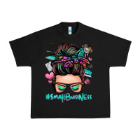 Black small business messy bun Urban Heavy Tee - Zillion Design Studio