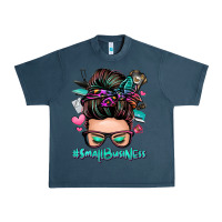 Midnight Navy small business messy bun Urban Heavy Tee - Zillion Design Studio