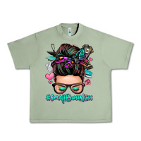Oil Green small business messy bun Urban Heavy Tee - Zillion Design Studio