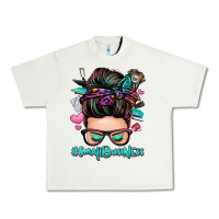 Pistachio small business messy bun Urban Heavy Tee - Zillion Design Studio