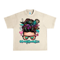 Sandshell small business messy bun Urban Heavy Tee - Zillion Design Studio