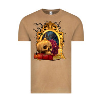 Halloween Skull Candles And Roses Vintage Tee | Teevron