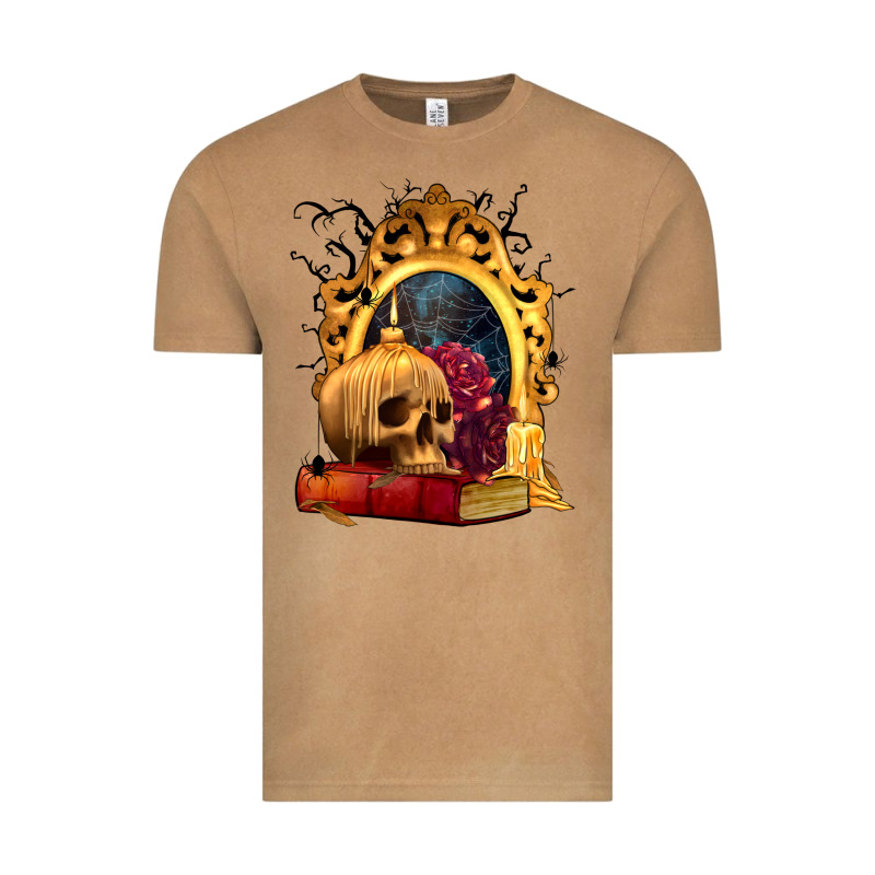 Halloween Skull Candles And Roses Vintage Tee by texasbilliewilder | Teevron