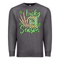 Charcoal Heather lucky season Premium Sweatshirt - MaliasSmallBusiness