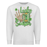 Oatmeal Heather lucky season Premium Sweatshirt - MaliasSmallBusiness