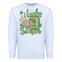 White lucky season Premium Sweatshirt - MaliasSmallBusiness