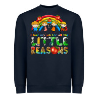 Navy i love my job for all the little reasons Heavyweight Sweatshirt - texasbilliewilder