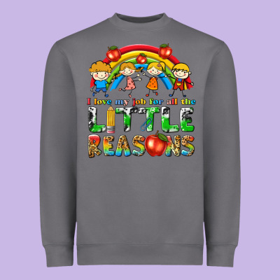 I Love My Job For All The Little Reasons Heavyweight Sweatshirt Designed By Texasbilliewilder