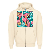 Sandshell nurse slippers seamless pattern Zipper Hoodie - BundleAndBundleShop
